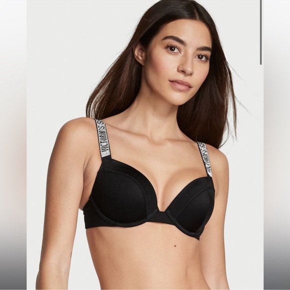 Victoria's Secret SwimShine Strap Sexy Tee Push-Up BikiniTop black